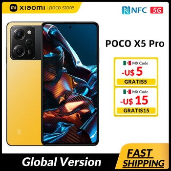 Globálna Verzia POCO X5 Pro 5G Smartphone NFC 256 GB Snapdragon 778G 120Hz 6.67