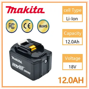 Makita Nahradenie 18V 12.0 Ah Batérie Pre BL1830 BL1830B BL1840 BL1840B BL1850 BL1850B nabíjateľnú batériu, LED indicateur Obrázok