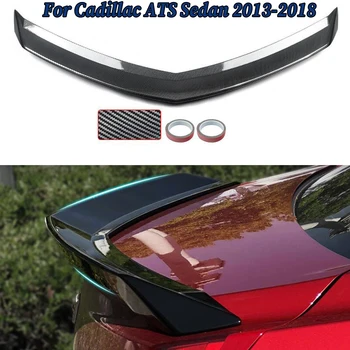Fit Cadillac ATS ROKY 2013-2018 V Športe Highkick batožinového priestoru Spojler Krídlo Uhlíka Vzhľad ABS Obrázok
