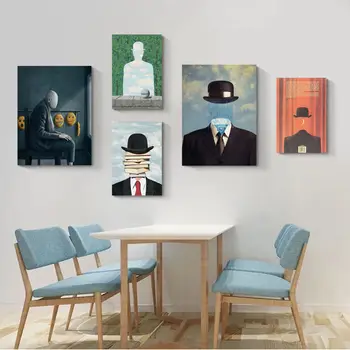 René Magritte Anime Plagáty Sticky HD Kvalite Plagátu na Stenu Umenie Maľba Štúdia Kawaii Izba Dekor Obrázok