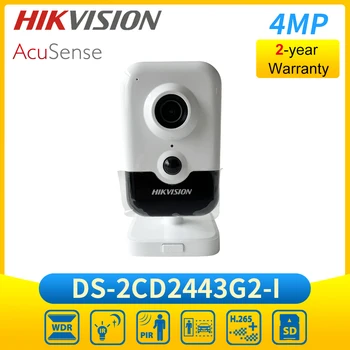 Hik 4MP AcuSense Vstavaný Mikrofón Siete Kocky PIR IP Kamera DS-2CD2443G2-I Nahradiť DS-2CD2443G0-IW Obrázok