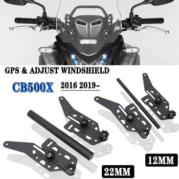 CB 500X 2016-2019 Motocykel Telefón, GPS, Bezdrôtové Nabíjanie Navigaton Mount Nastaviteľné čelné Sklo Držiak Na Honda CB 500 X CB500 Obrázok
