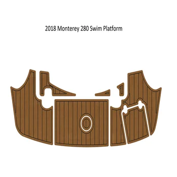 2018 Monterey 280 Plávať Platfrom Krok Pad Loď EVA Pena Faux Týk Palube Rohože Obrázok