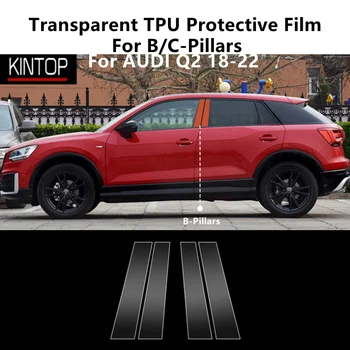 Pre AUDI Q2 18-22 B/C-Stĺpiky Transparentné TPU Ochranný Film Anti-scratch Opravy Film Príslušenstvo Prerobit Obrázok
