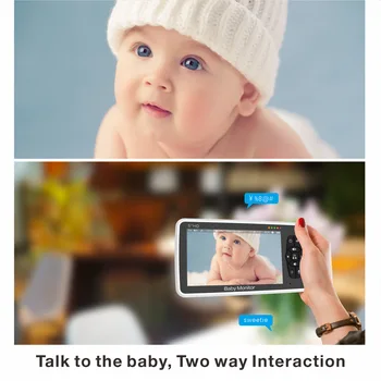 SM50 starostlivosti o Dieťa je dieťa bezpečnostné kamery na nočné videnie intercom marieli baby safe postieľky fotoaparát Obrázok