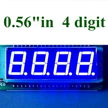 20PCS 0.56 palcový 4bit Spoločná anóda Digitálne Trubice, MODRÉ LED Miestny Displej 7 Segmentový 0.5 palcový 0.5 0.56 palcový 0.56
