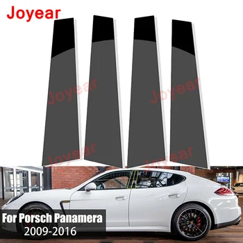 Pre Porsche Panamera 2009-2016 Auto Vonkajšie Okno Pilier Výbava Kryt Dekorácie, Nálepky Strednom Stĺpci Kryt Príslušenstvo Obrázok