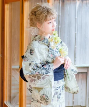 Japonské Kimono YUKATA Žien v Tradičnom Štýle High-End Textílie cestovného Ruchu Foto Leto Kimono s Obi Náhodné Farby Obrázok