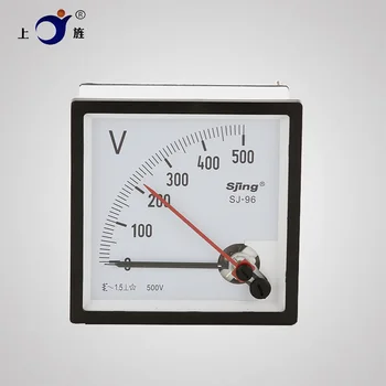 1Pcs CP-96 SJ-96 CZ-96 Dvojitej ihly AC 5V 10V 15V 20V 30V 50 75V 100V minimálne napätie 150 Rozsah Analógového Voltmeter Rozchod Panel voltmeter Obrázok