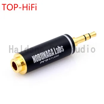 TOP-HiFi 3,5 mm Stereo Samec na 4,4 mm Vyvážené Žena Adaptér 4.4 mm Žena na 3,5 mm Samec Konektor Audio Adaptér pre NOBUNAGA Obrázok