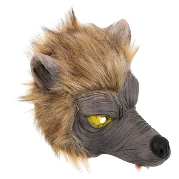 Halloween Dekoratívne Maska Cosplay Prop Foto Jedinečný Kostým Príslušenstvo Horor Štýl Emulzie Vlk Obrázok
