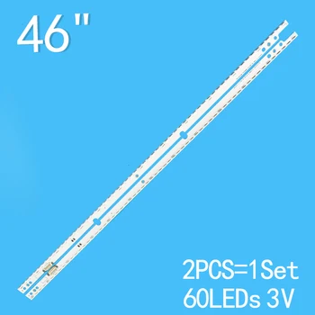 PRE Samsung 46ES 2D vertical svetlo bar 3V TV SAMSUNG 2012SVS46 732NNB LEFT60 2D REV1.2 100% nové 2 ks/kit LED bar Obrázok