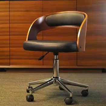 Domáci počítač stoličky bez opierky voľný stôl operadlo stoličky jednoduchý výťah rotujúce masívneho dreva konferenčné kancelárske stoličky Obrázok