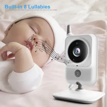 VB607 Bezdrôtový Baby Monitor Cam 3.2 Palcový LCD displej, Audio, Video, Rádio Detská Opatrovateľka Hudby Dve Cesty Intercom IČ Automatické Nočné Videnie Kamery Obrázok
