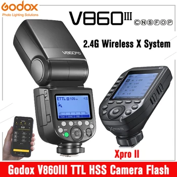 Blesk Godox V860III Rádio Fotoaparát Speedlite Xpro II Bezdrôtový Flash Trigger 2.4 G HSS 1/8000s pre Canon, Nikon, Sony Fuji Panasonic Obrázok
