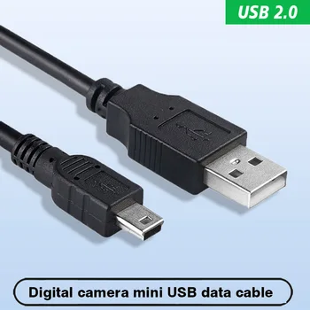 USB 2.0 Mužov k Mini USB portu na Male Tvare T-Konektor Mini 5pin Plnenie Prenos Dát Súlade s Magnetickým Krúžok high-speed USB 2.0 3m Obrázok