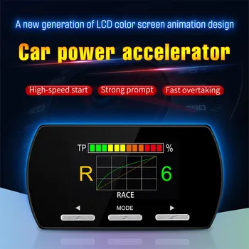 Auto Elektronické Plyn Controller11 Zrýchlenie Režimy TFT Farebný High-definition LCD 9x9 na Koni Režim Auto Urýchľovač Radič Obrázok