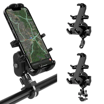 Bicykel na Koni Držiak na Motocykel, Mobilný Telefón Držiak na Riadidlá Strane Zrkadla Stojí Hliníkovej Zliatiny GPS Univerzálna Montáž Obrázok