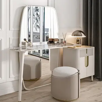 Svetlo Luxusné Toaletné S Celého Tela Zrkadlo Kombináciu Make-Up Stolice Led Spálňa Lights Designer Make-Up Tabuľky Furnitures Obrázok
