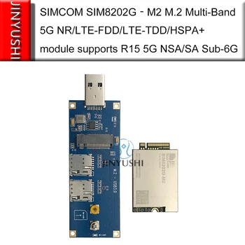 SIMCOM SIM8202G‐M2 M. 2 S USB 3.0 adaptér Dvojitý SIM Card Multi-Band 5 G modul podporuje R15 5G NSA/SA Sub-6 G SIM8202G Obrázok