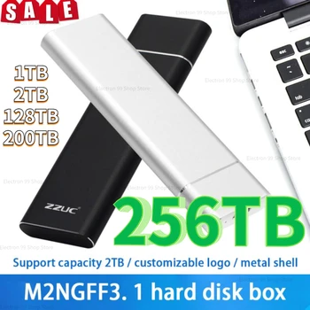 Nové 256TB 4TB 8TB 16TB 32TB 64TB 128TB Pevného Disku, SD High-Rýchlosť Mobilné Externý Pevný Disk USB 3.1/Typ-C Rozhrania Mass Storage Obrázok