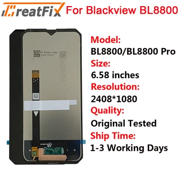 Pre Blackview BL8800 Pro LCD Displej LCD Displej Dotykový Displej Digitalizátorom. Montáž Opravy Náhradné BL8800 LCD DISPLEJ Obrázok