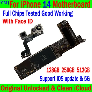 Podpora Aktualizácie Doske 128G/256G/512G Pre IPhone 14 MotherboardOriginal Odomknutý Zadarmo Icloud Logic Board 100% Testované Doska Obrázok