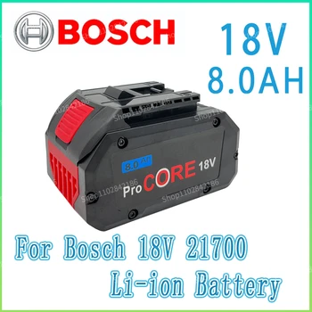 Bosch 18V 8000MAH Profesionálny Systém Bezdrôtový Nástroj BAT609 BAT618 GBA18V8 21700 Batérie 18V 8.0 Ah ProCORE Náhradné Batérie Obrázok