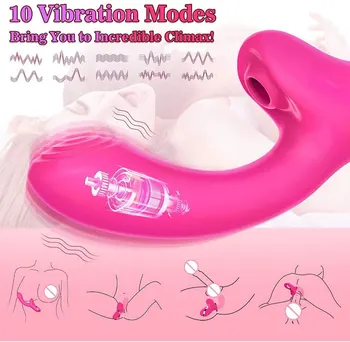 Vibrátory pre Ženy Klitorisu Silný Nepremokavé Vaginálne Sania Vibrátor, Dildo G-bod Stimulátor Erotické Hračky pre Pár Obrázok