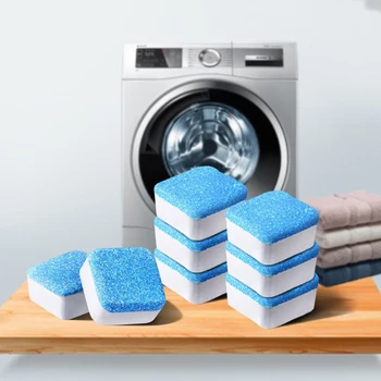 12Pcs práčka Cleaner Šumivých Tabliet Hĺbkové Čistenie Umývačky Stroj Nečistoty Odstráňte Čistiaci prostriedok Obrázok