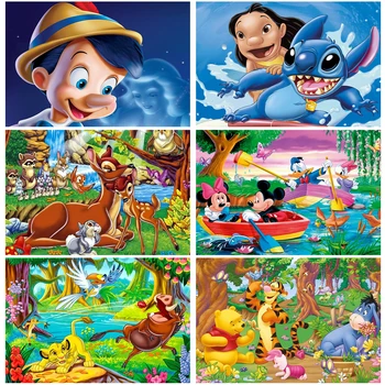 Disney Karikatúry Zvieratá 5D DIY Diamond Maľovanie Mickey Mouse Bambi Plný Vrták Výšivky Mozaikové Umenie Výšivky Domova Darček Obrázok