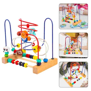 Baby Hračky Deti Perličiek Kognitívne Bludisko Roller Coaster Deti Senzorických Obrázok