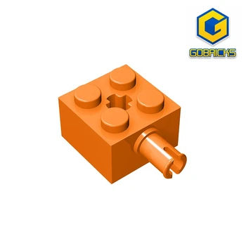 Gobricks GDS-953 Tehla,Upravený 2 x 2 s Pin a Nápravy Otvor kompatibilné s lego 6232 DIY Vzdelávacie Stavebné Bloky Technické Obrázok