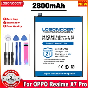LOSONCOER 2800mAh BLP799 Mobilný Telefón Batéria Pre OPPO Realme X7 Pro X3 Pro 7 Pro RMX2170 Batérie Obrázok