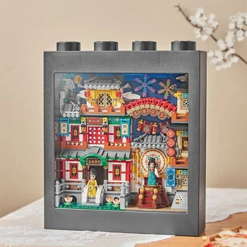 LOZ mini Blok Deti Budovy Hračky Maľovanie Puzzle Dievča Ženy Darček Domova 1908 s darčekovej krabičke Obrázok