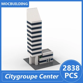 Citygroupe Centrum Model Moc Stavebné Bloky City Architektúry Educational Diy Zhromaždiť Tehly Deti Hračky pre Deti, Darčeky 2838PCS Obrázok
