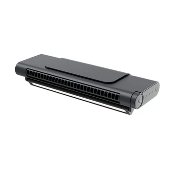 USB Office Prenosné Leafless Plnenie Ventilátor Počítača Klip Displej Ventilátor Silné Visí Displej Ventilátor (Čierna,1 Sada) Obrázok