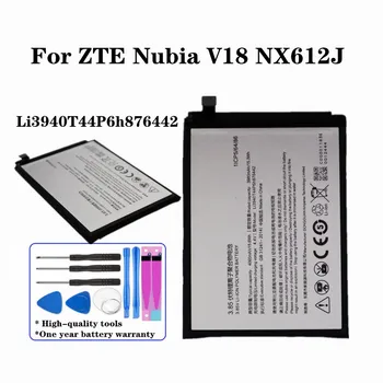 Vysoká Kvalita 4060mAh Li3940T44P6h876442 Náhradné Batérie Pre ZTE Nubia V18 NX612J Batériu Mobilného Telefónu kontakty batérie + Nástroje Obrázok