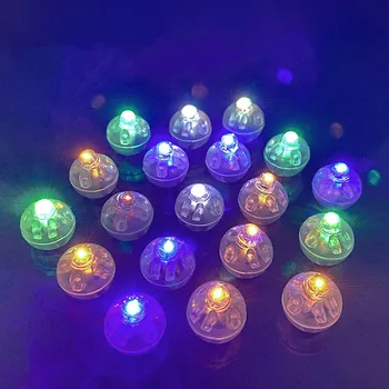 Miniatúrne LED Blesk/Monochromatický Kolo Loptu Svetlá Diy domček pre bábiky/Buiding Piesku Tabuľka Scény Svietiace Materiály, Príslušenstvo 20Pcs Obrázok