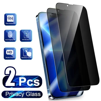 2 ks Privacy Screen Protector Pre IPhone 14 11 12 13 Pro Max Anti-Spy Tvrdeného Film Pre IPhone XR 7 8 Plus X XS SE 6S 12 13Mini Obrázok