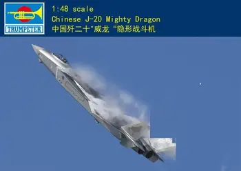 TRUMPETER 05811 Mierke 1/48 Čínsky J-20 Mocný Drak Modelu Auta Obrázok