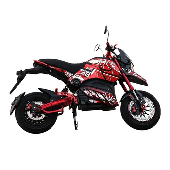 Cool vysoká rýchlosť racing Elektrický Motocykel pre dospelých, Malé Motocykle 1200W 72V Rozsah 50km Zdarma Odtlačkový Obrázok
