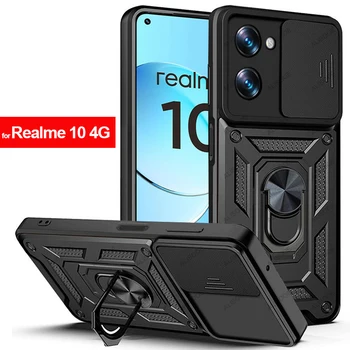 Na Realme 10 4G 9 Pro Plus 9i 8i Prípad, Posuňte Fotoaparát Chrániť Kryt Pre OPPO Reno 8 Pro Plus 7 6 5 Realme C35 C30 C21Y C20 C21 Obrázok