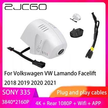 ZJCGO Plug and Play DVR Dash Cam 4K 2160P Video Rekordér pre Volkswagen VW Lamando Facelift 2018 2019 2020 2021 Obrázok