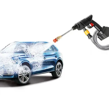 Kvalitný Bezšnúrové Prenosné Vysoký Tlak Vody Zbrane Electric Car Wash Zbraň S Nabíjateľnou Batériou Auto Podložka Obrázok