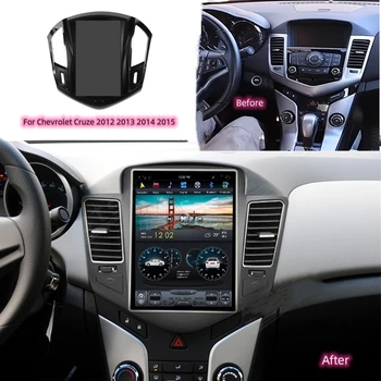 8+128GB Tesla Pre Chevrolet Cruze 2012 2013 2014 2015 Android autorádio, Auto GPS Navigácie Vedúci Jednotky Bezdrôtový Carplay 12.1 Palce Obrázok