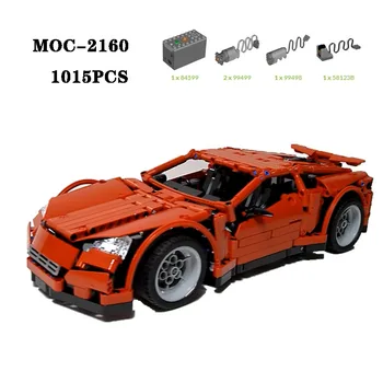 Klasické MOC-2160 Supercar vysokej obtiažnosti spojov 1015PCS dospelých, deti puzzle stavebným hračka narodeniny Vianočný darček Obrázok