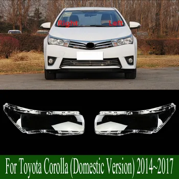Pre Toyota Corolla (Domáca Verzia) 2014~2017 Tienidlo Prípade Svetlomet Shell Plexisklo Nahradiť Originálne Tienidlo Obrázok