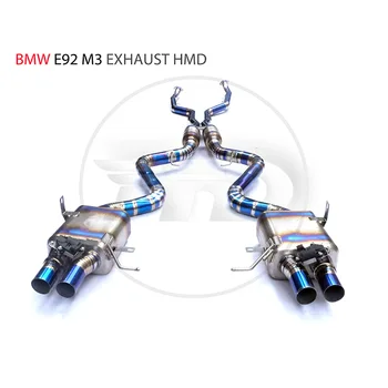 Titánové Zliatiny Výfukového Potrubia Armatúry Downpipe je Vhodný pre BMW M2C M3 M4 E92 F82 Auto Úprava Elektronický Ventil Obrázok