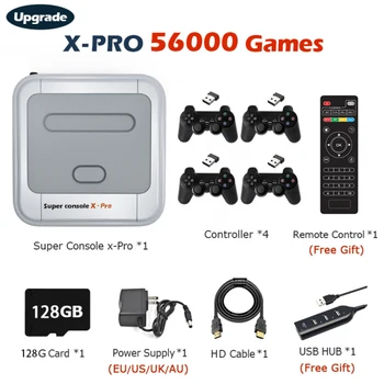 X-Pro Super Retro Konzoly na videohry Konzoly Emulátor S 62000 Video Hry HD 4K WiFi Mini TV Prenosné Klasické Hry Hráč Obrázok